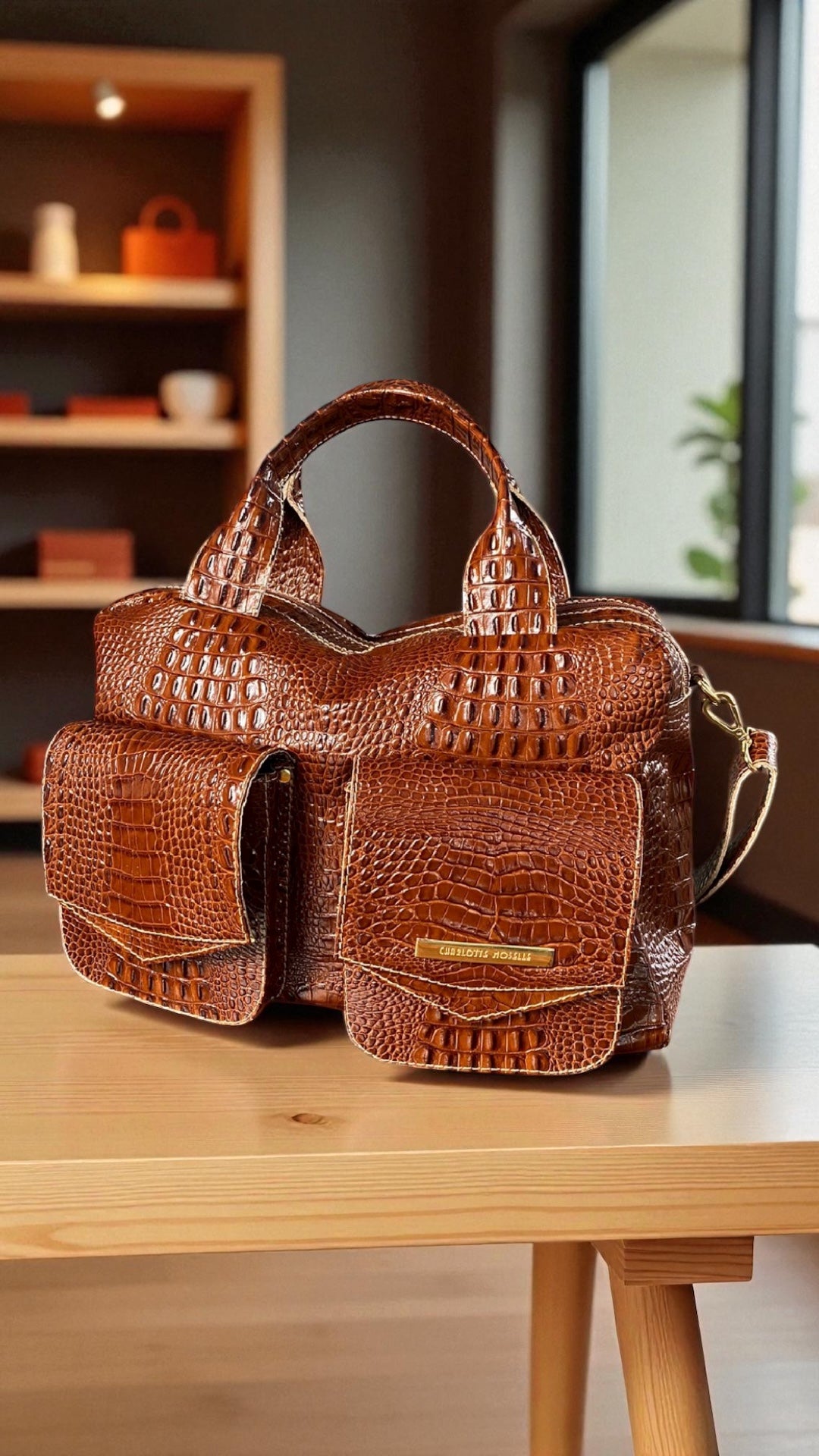 Bolsa COPENHAGEN em couro legítimo