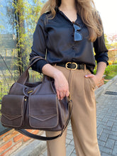 Carregar imagem no visualizador da galeria, Bolsa COPENHAGEN em couro legítimo
