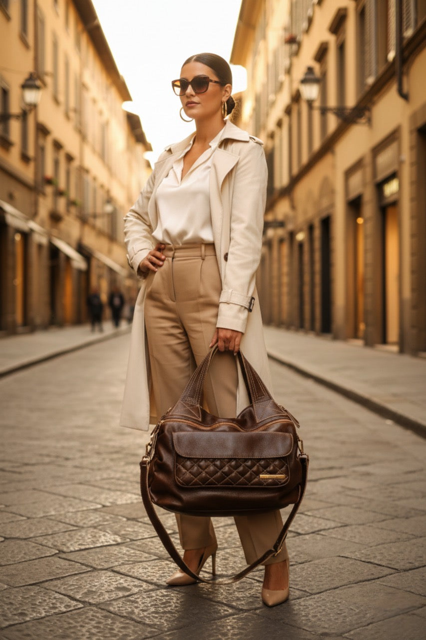 Bolsa BAHAMAS em couro legítimo