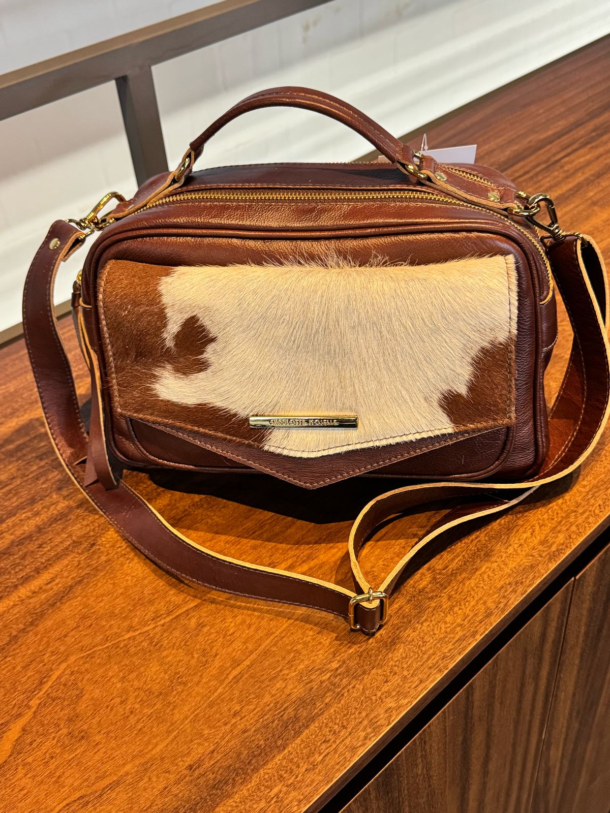 Bolsa MÔNACO em couro legítimo