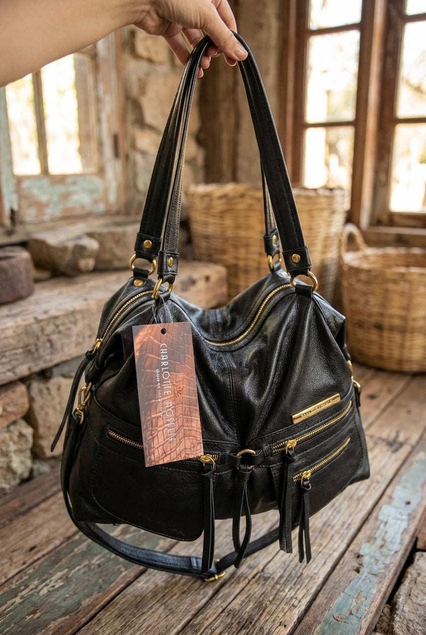 Bolsa ESPANHA em couro legítimo