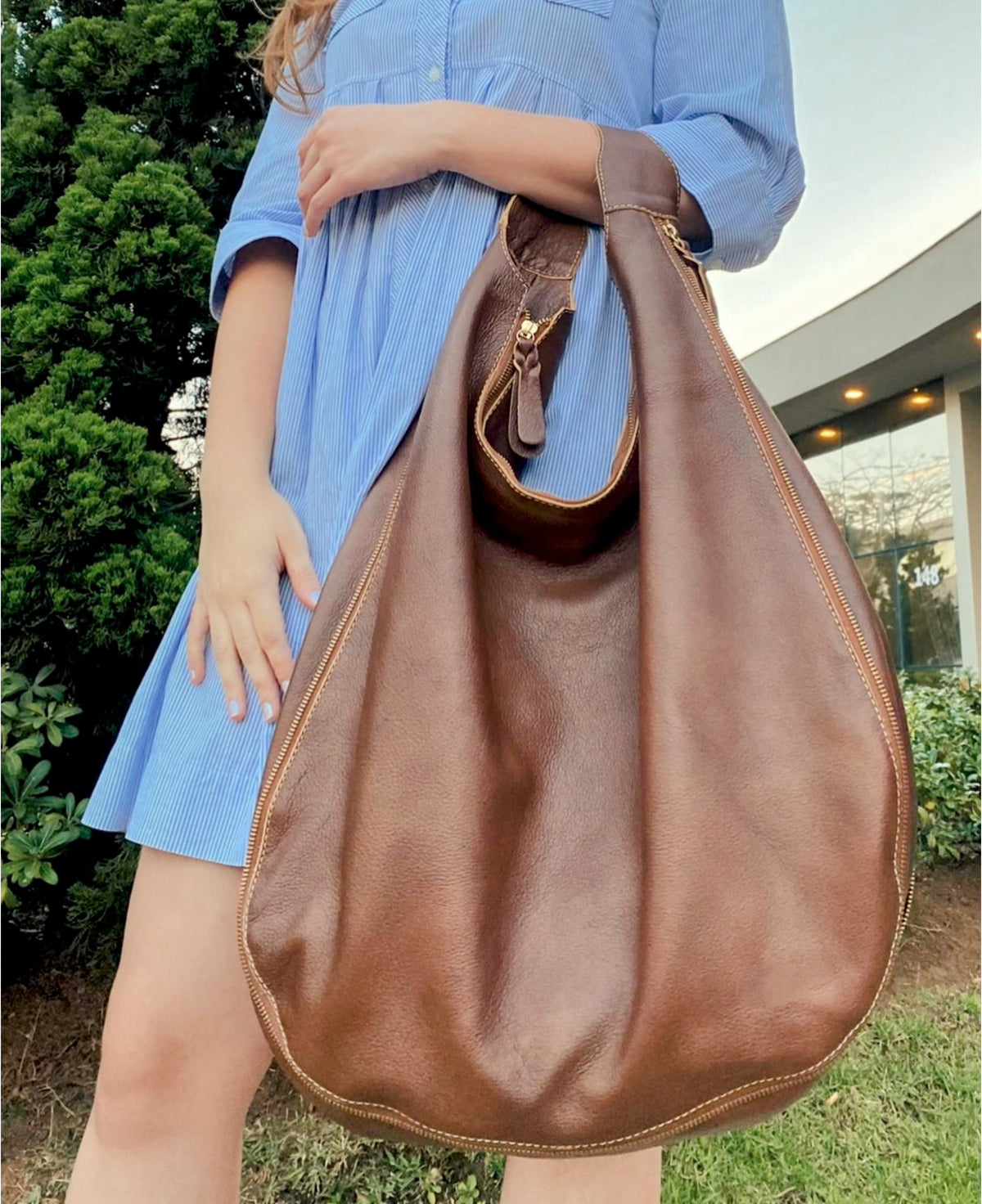 Bolsa BANGKOK em couro legítimo