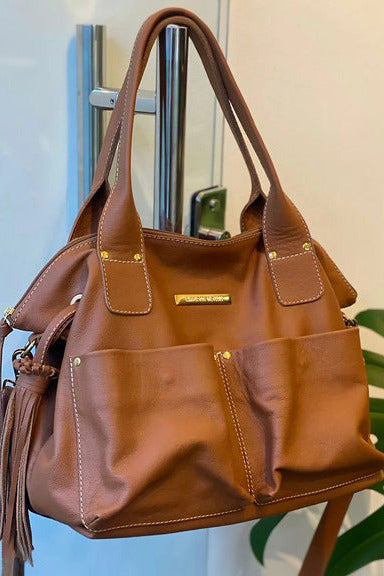 Bolsa IBIZA em couro legítimo