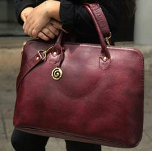 Carregar imagem no visualizador da galeria, Pasta Executiva para Notebook MANHATTAN em couro legítimo