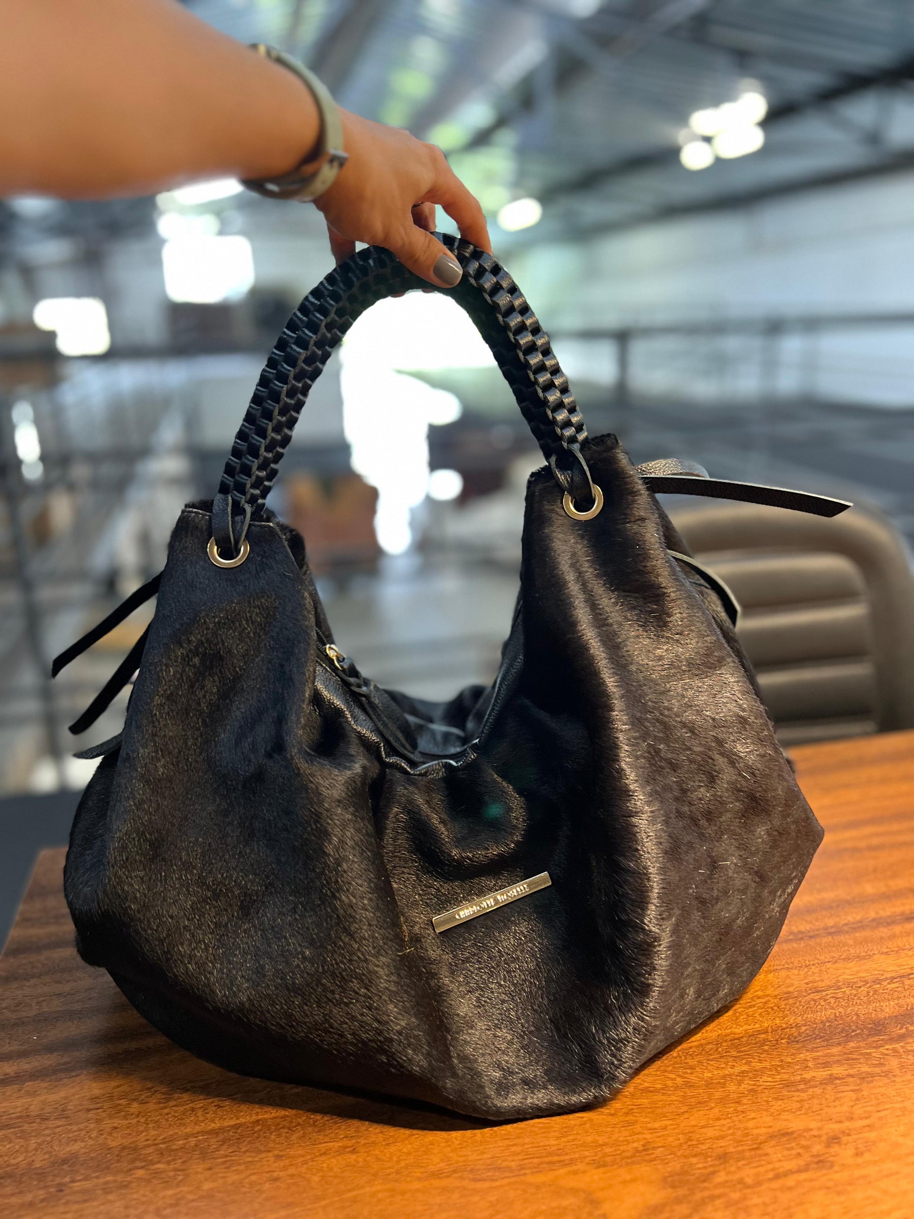 Bolsa MORGANA em couro legítimo