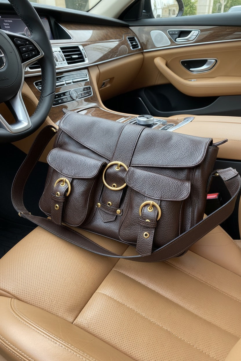 Bolsa KASTELLET em couro legítimo