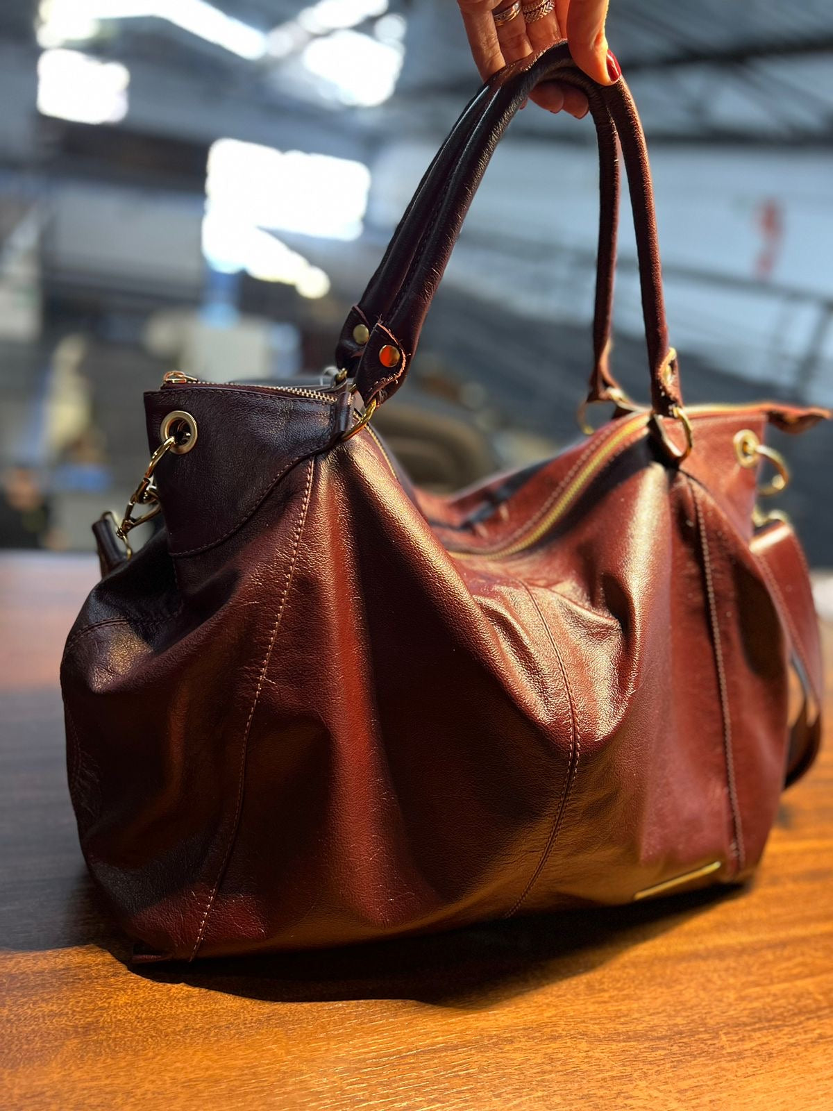 Bolsa VERSALHES em couro legítimo
