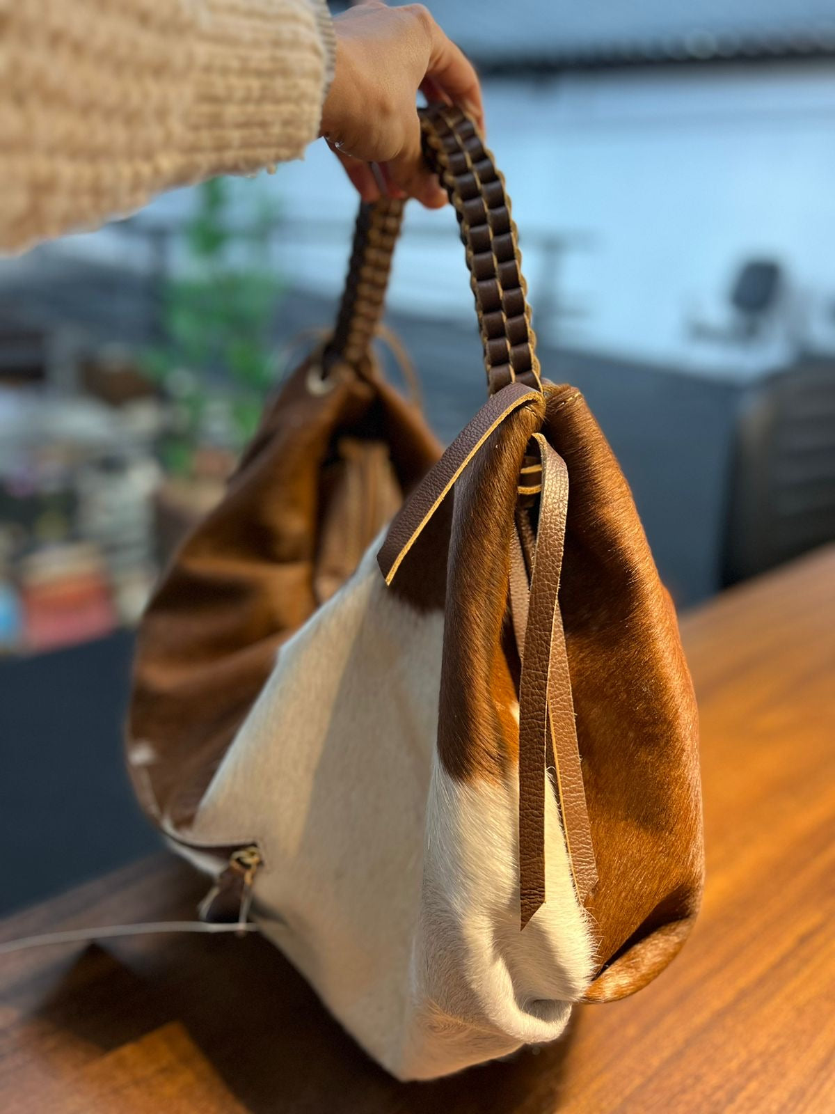 Bolsa MORGANA em couro legítimo