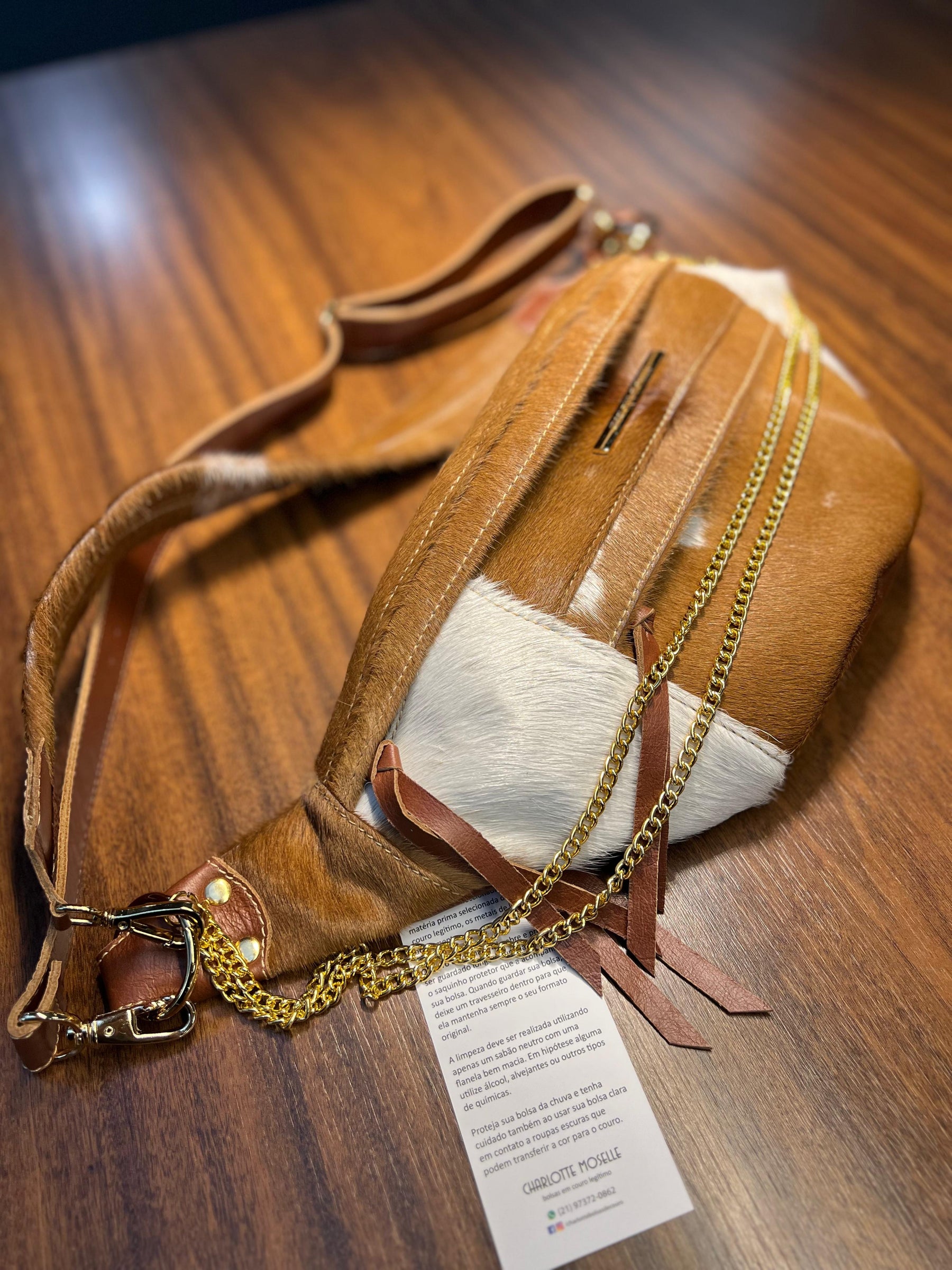 Bolsa IPANEMA em couro legítimo