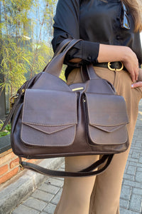 Bolsa COPENHAGEN em couro legítimo