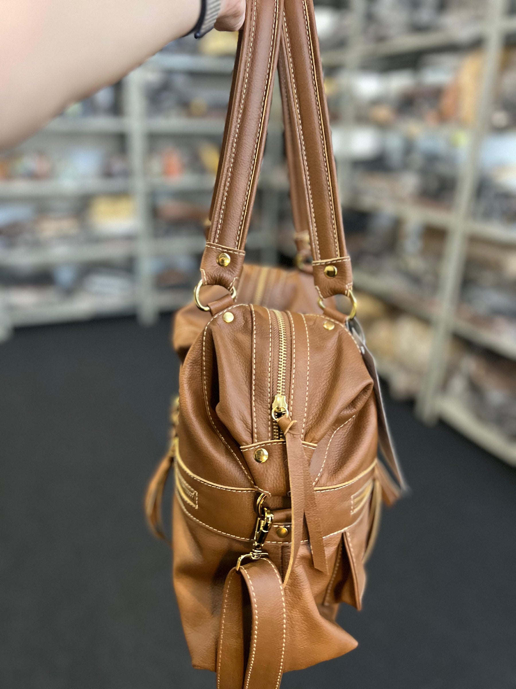 Bolsa ESPANHA em couro legítimo