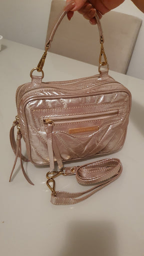 Bolsa GÊNOVA MATELASSÊ em couro legítimo