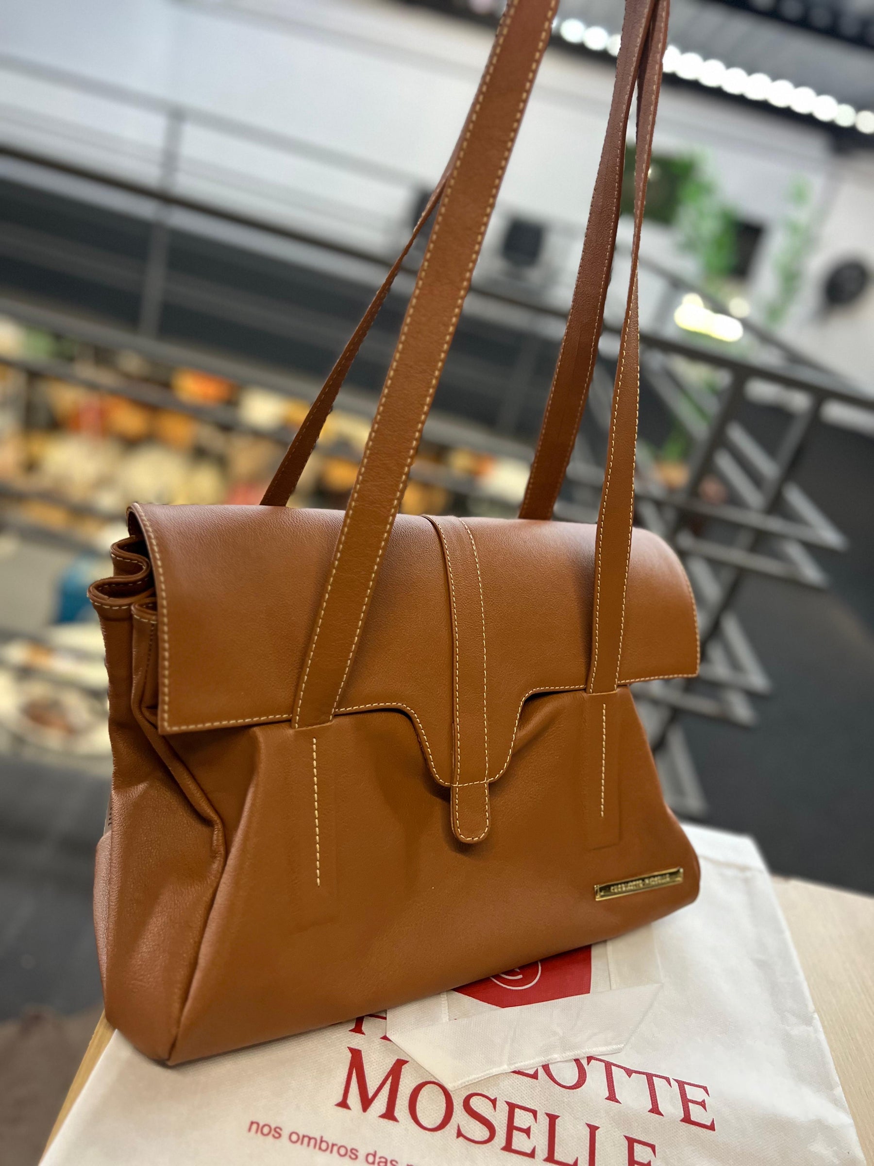 Bolsa CHILE em couro legítimo