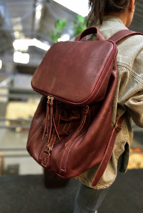 Mala/Mochila ATLAS em couro legítimo