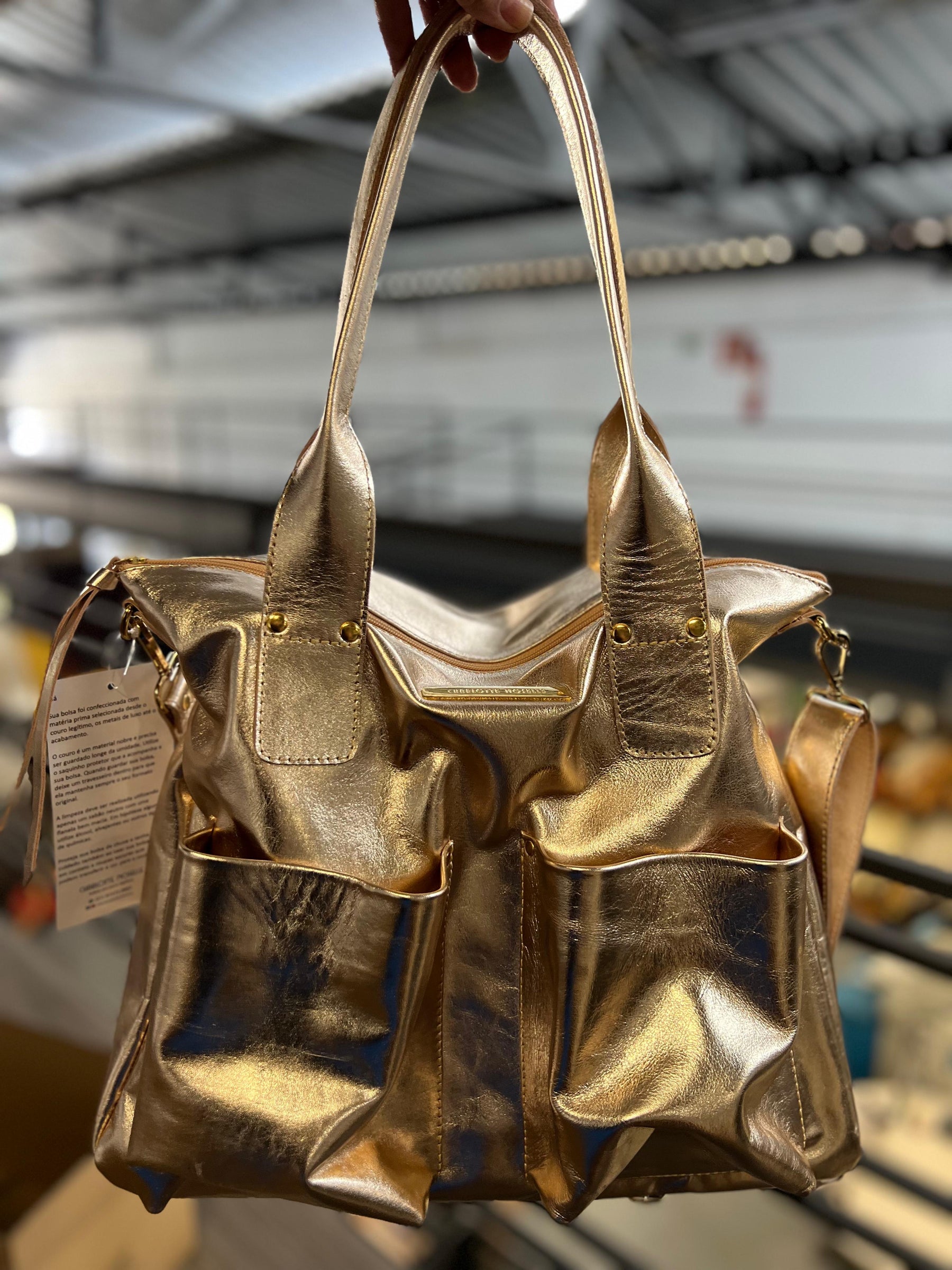 Bolsa VALÊNCIA  em couro legítimo