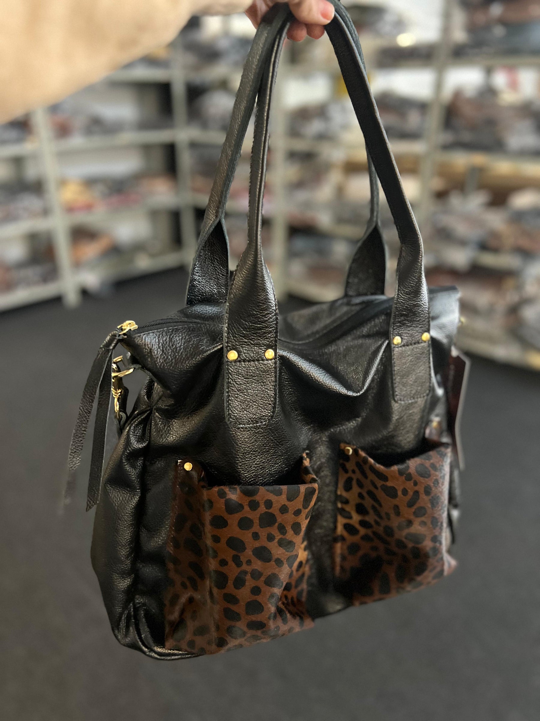 Bolsa VALÊNCIA  em couro legítimo