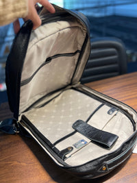 Mochila Masculina GIBRALTAR em couro legítimo