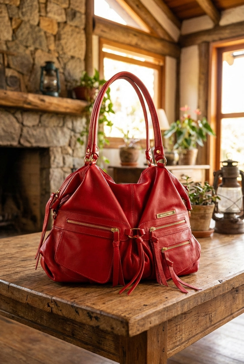 Bolsa ESPANHA em couro legítimo