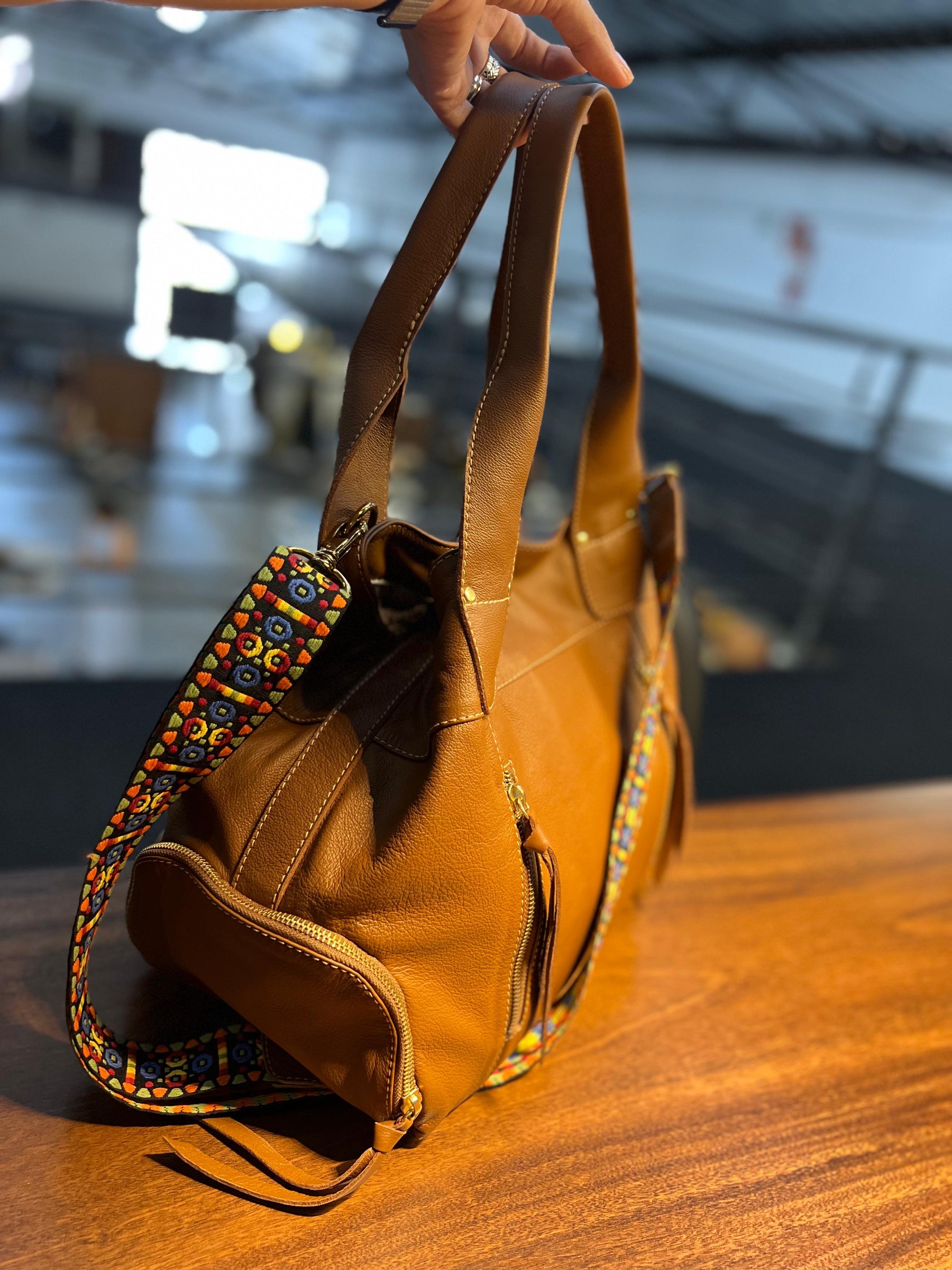 Bolsa MONTEVIDÉO em couro legítimo