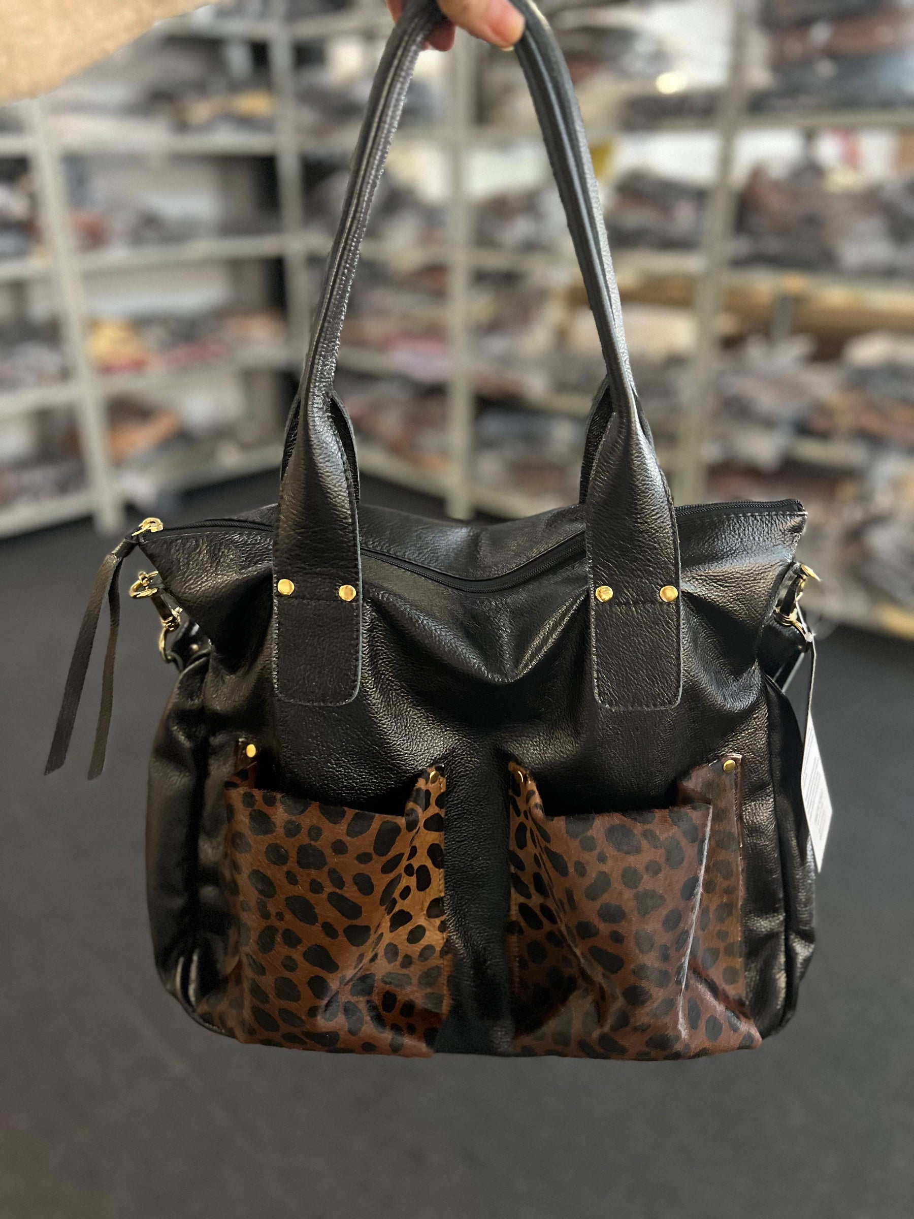 Bolsa VALÊNCIA  em couro legítimo