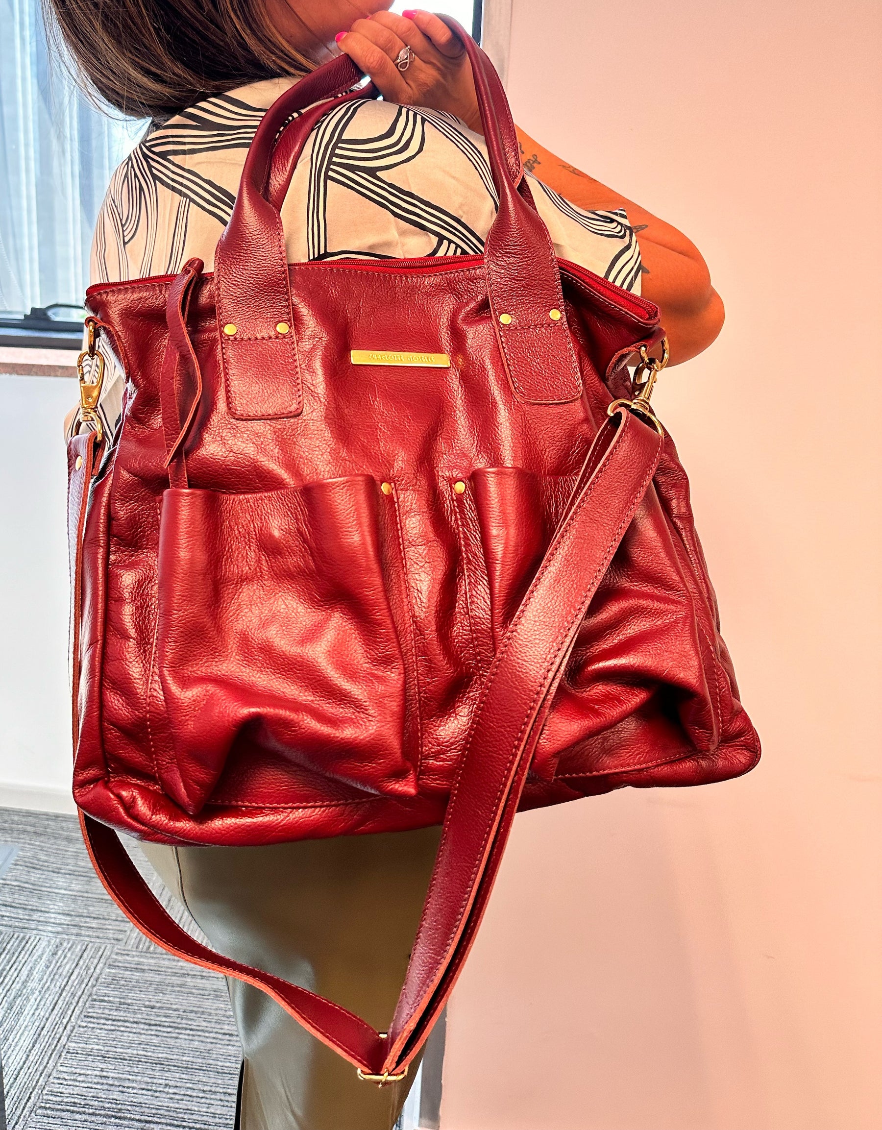 Bolsa VALÊNCIA  em couro legítimo