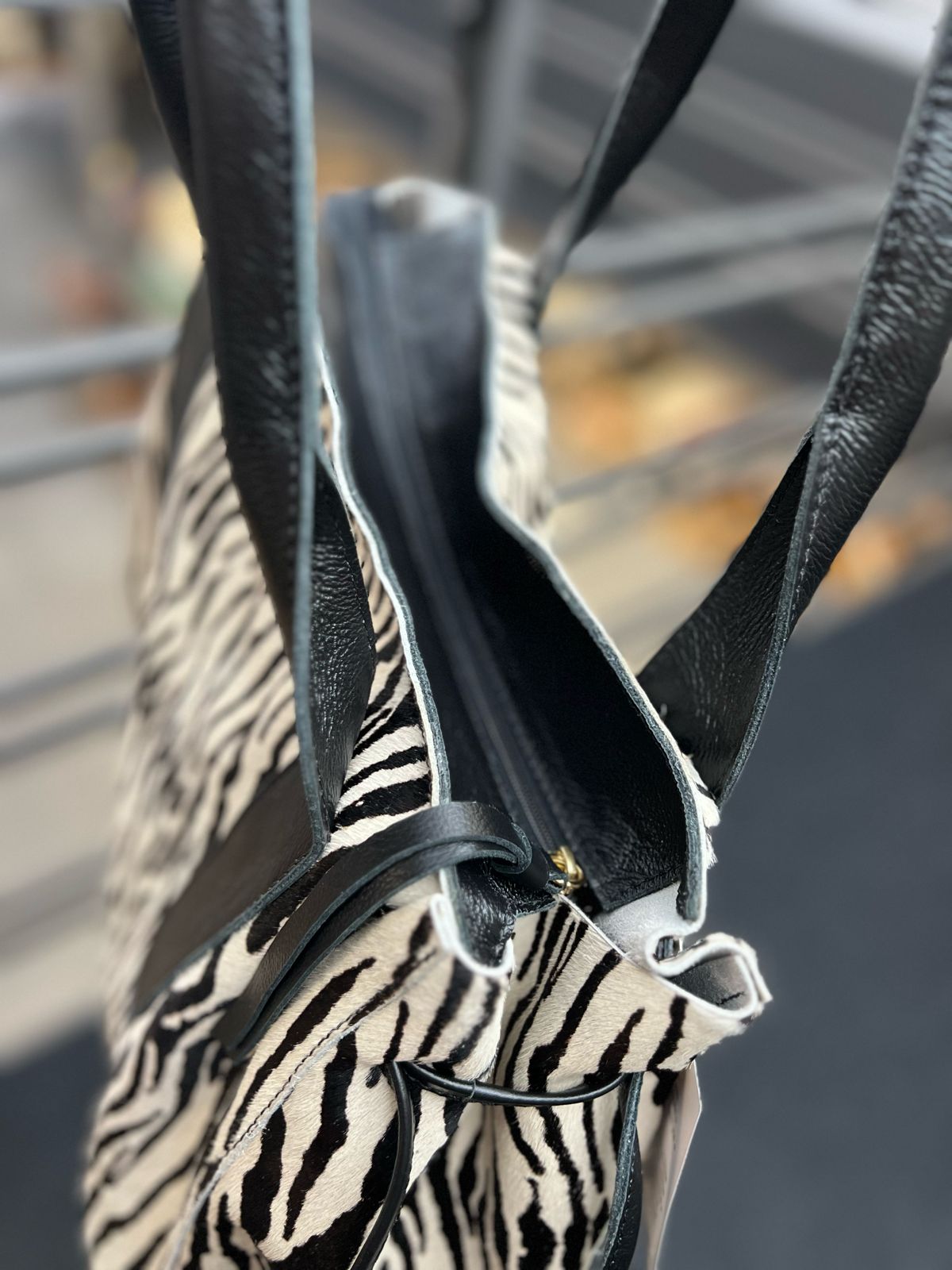 Bolsa SANTORINI em couro legítimo