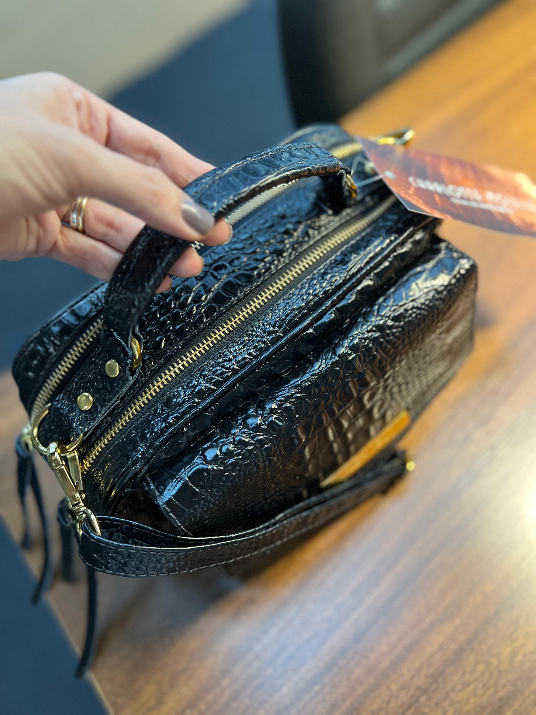 Bolsa MÔNACO em couro legítimo