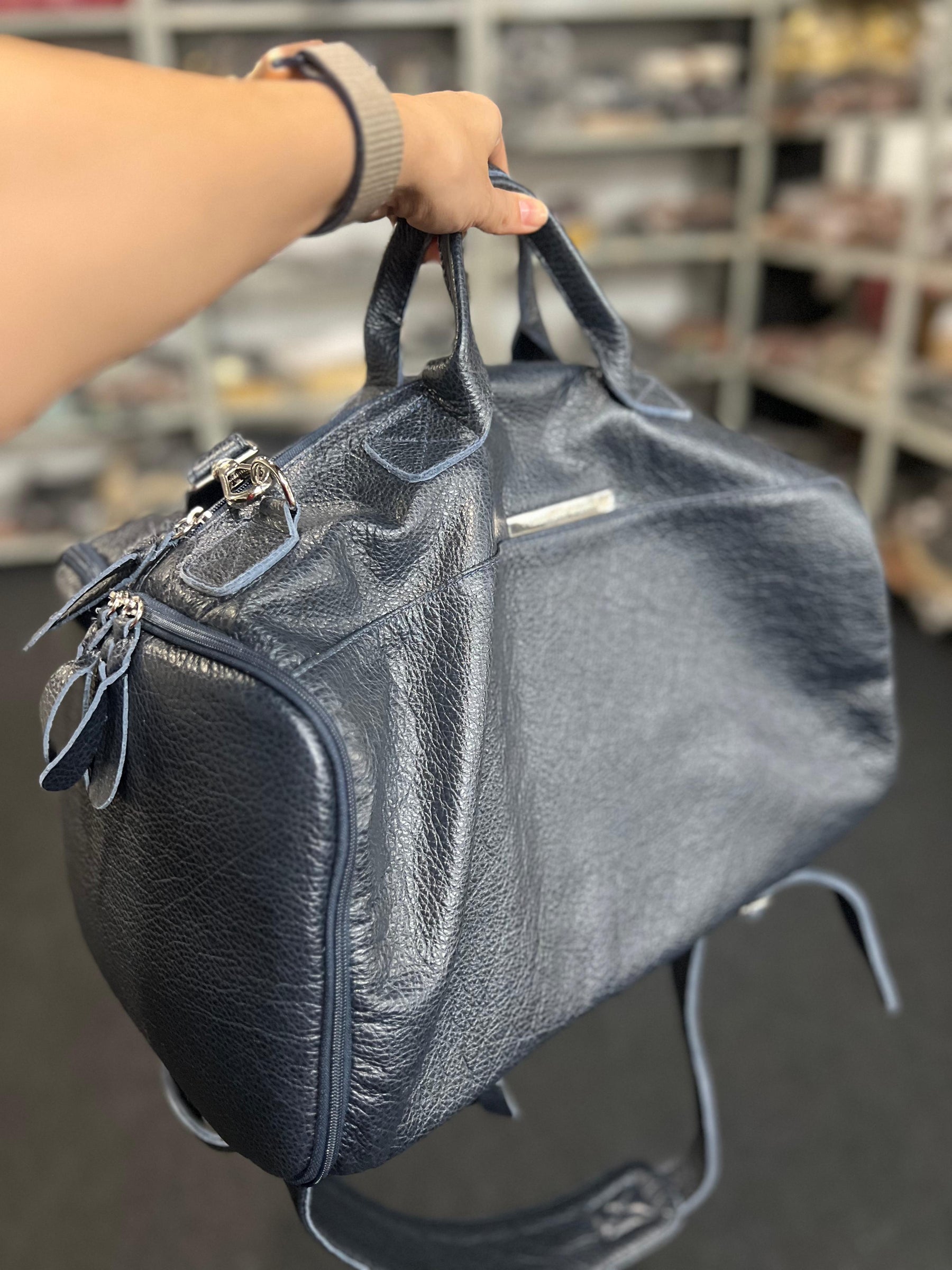 Mala/Mochila ATLAS em couro legítimo