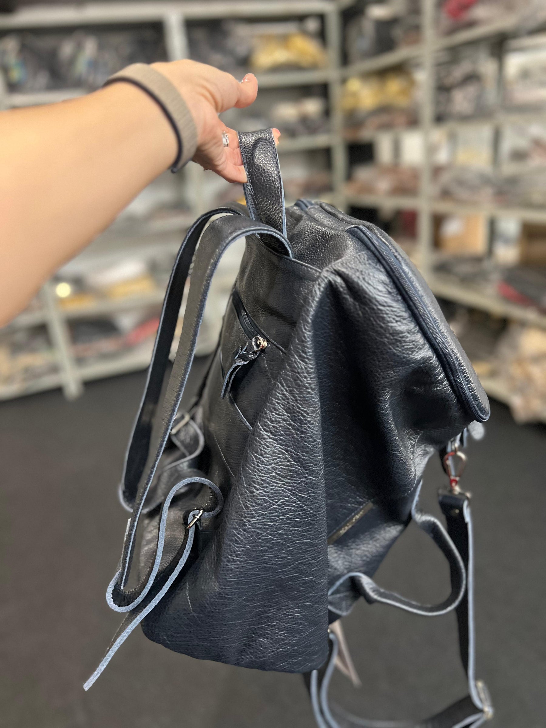 Mala/Mochila ATLAS em couro legítimo
