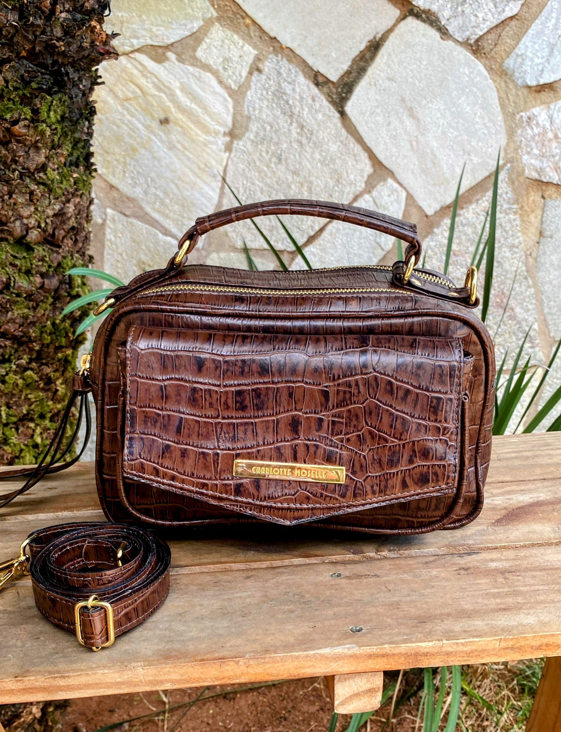 Bolsa MÔNACO em couro legítimo