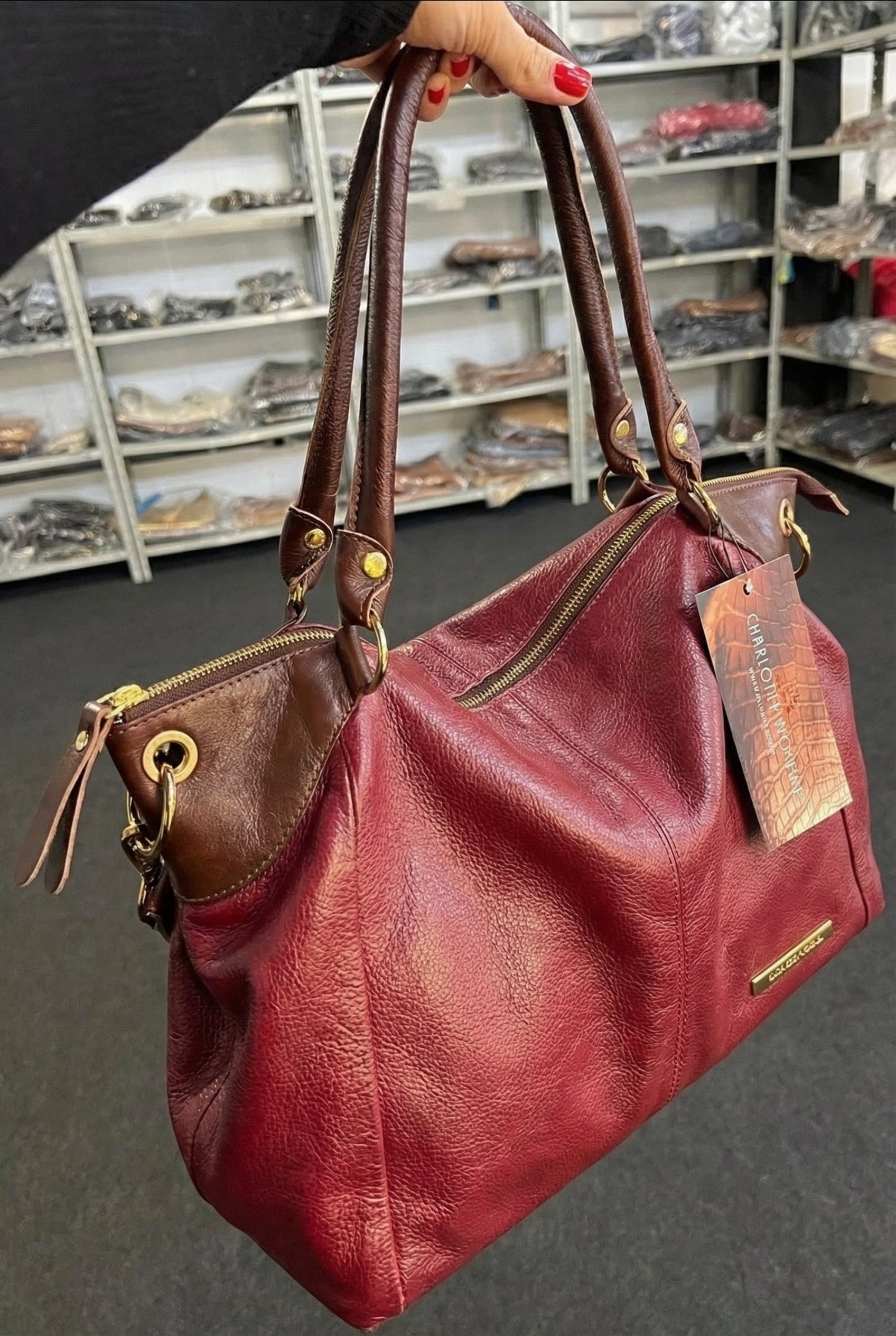 Bolsa VERSALHES em couro legítimo