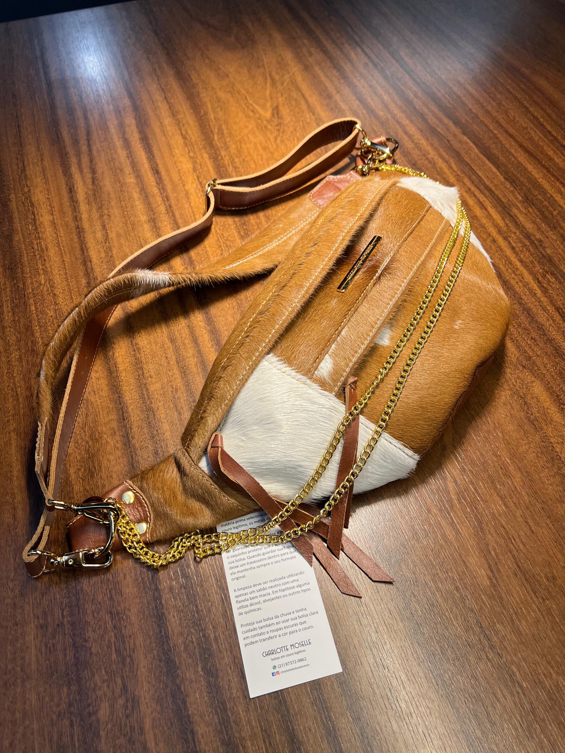 Bolsa IPANEMA em couro legítimo