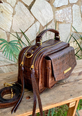 Bolsa MÔNACO em couro legítimo