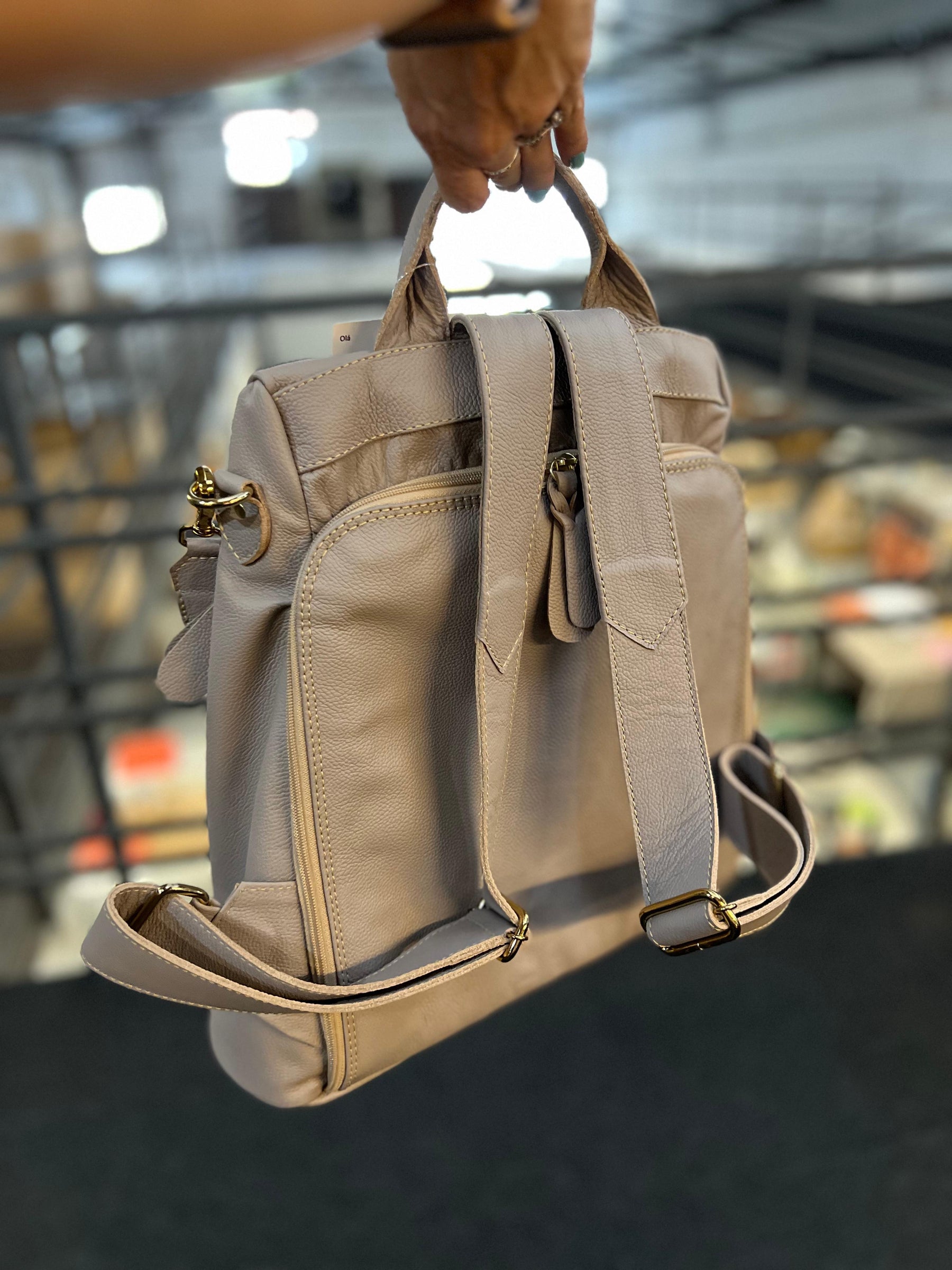 Bolsa Mochila TOKYO em couro legítimo