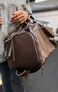 Mala/Mochila ATLAS em couro legítimo