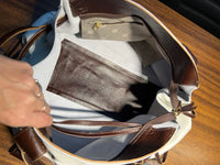 Bolsa SANTORINI em couro legítimo