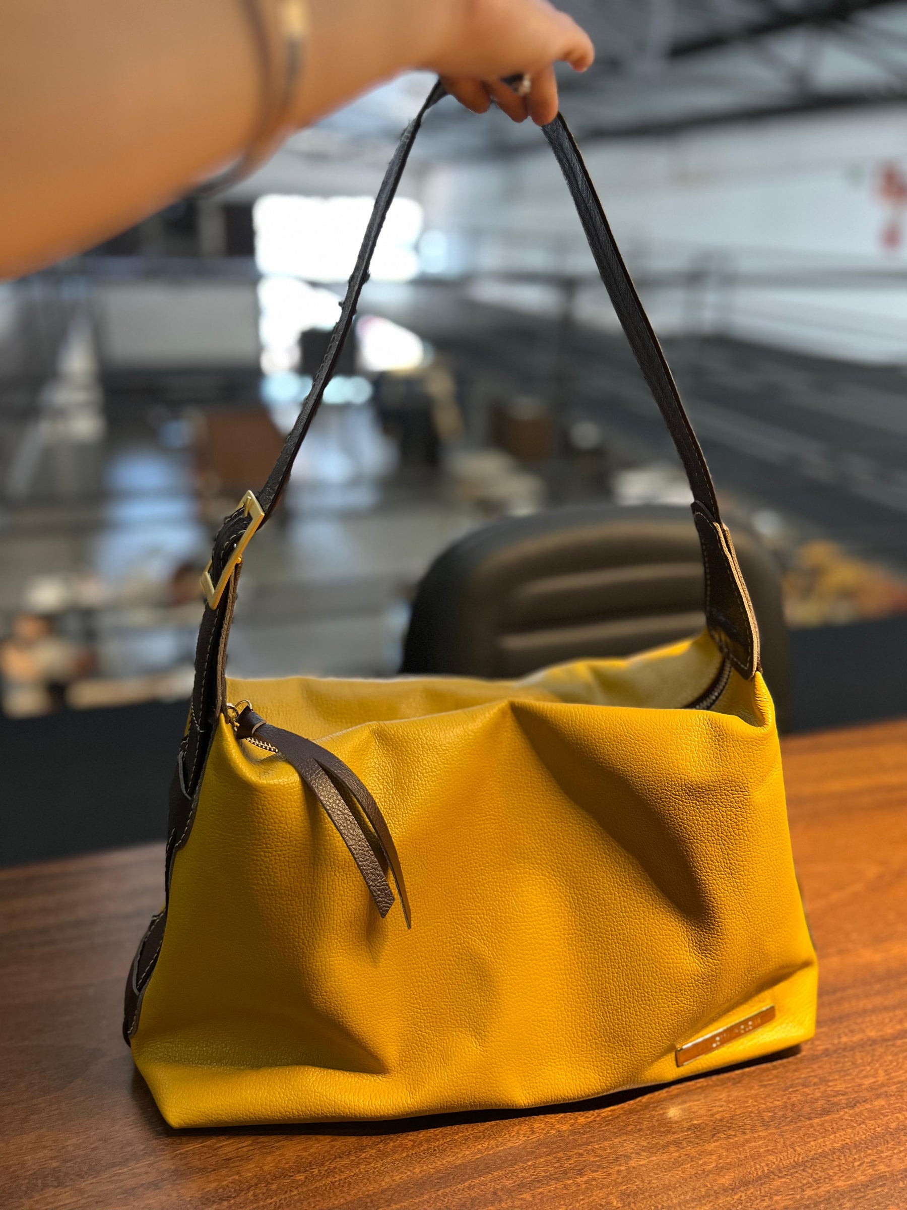 Bolsa LOS ANGELES em couro legítimo