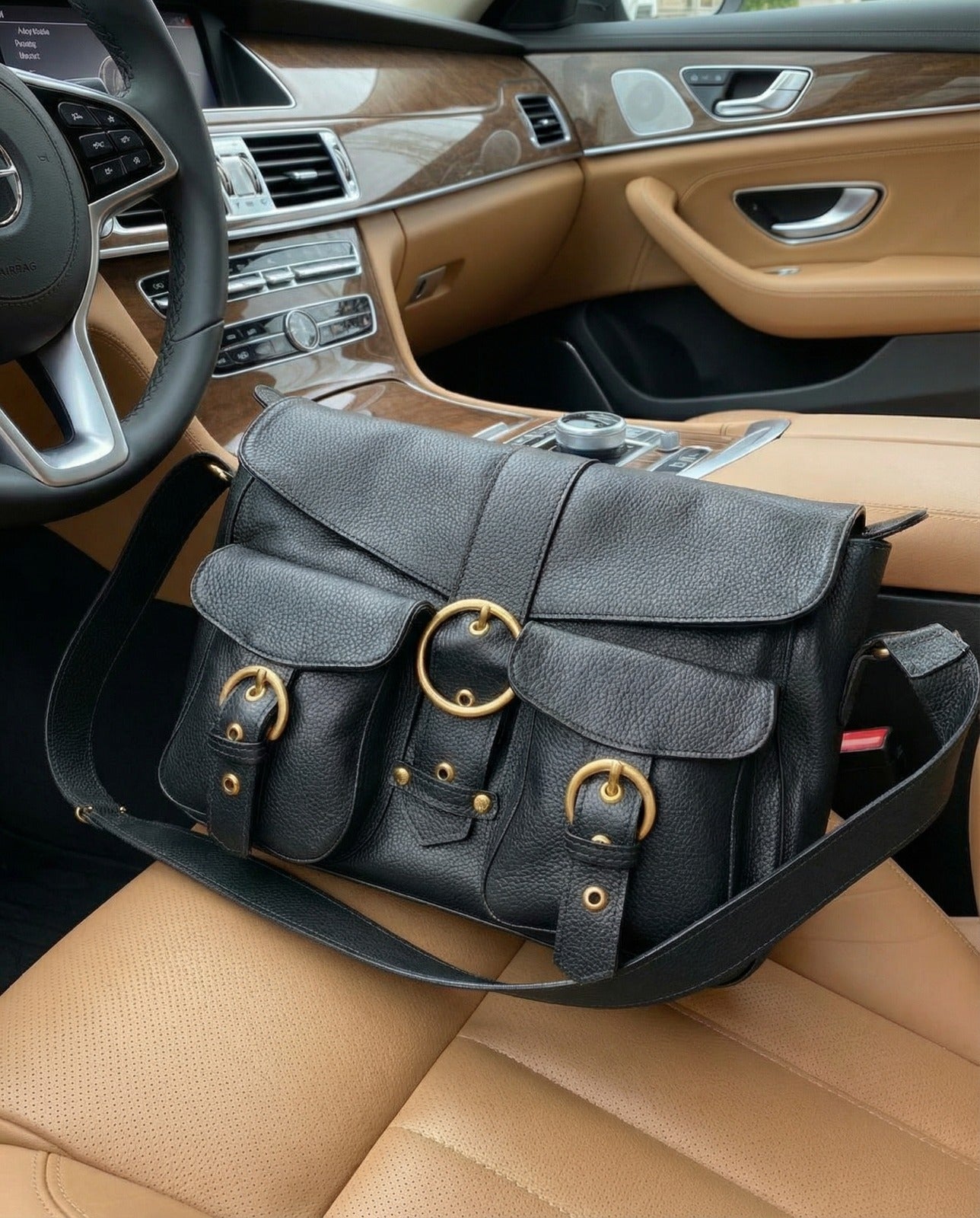 Bolsa KASTELLET em couro legítimo