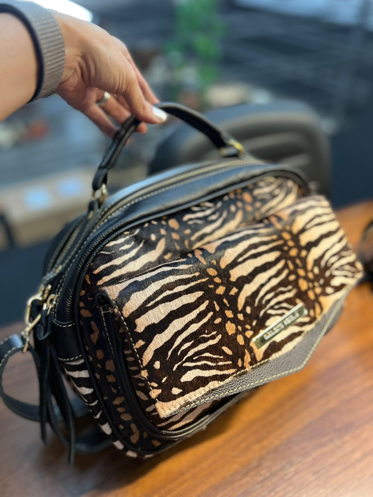 Bolsa MÔNACO em couro legítimo