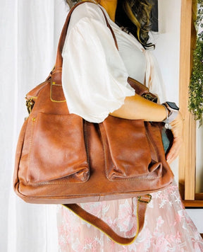 Bolsa VALÊNCIA  em couro legítimo