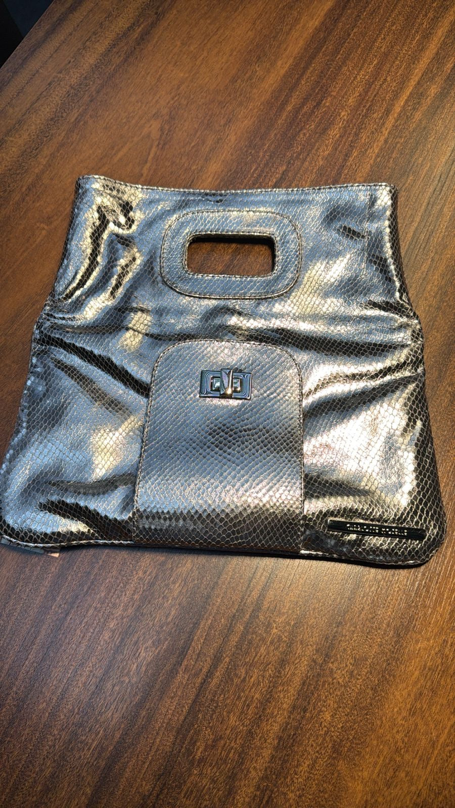 Bolsa Clutch OXFORD em couro legítimo