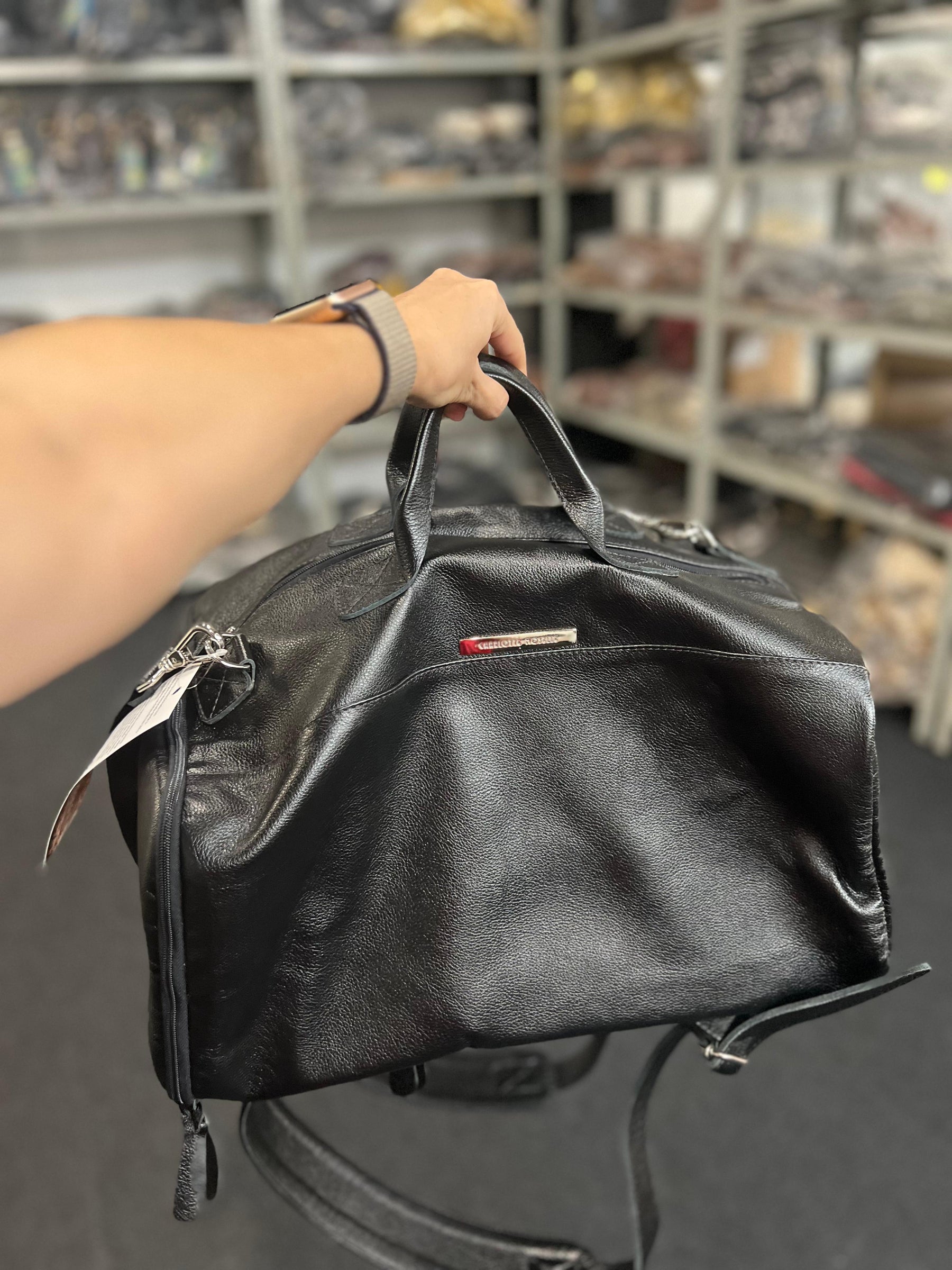 Mala/Mochila ATLAS em couro legítimo