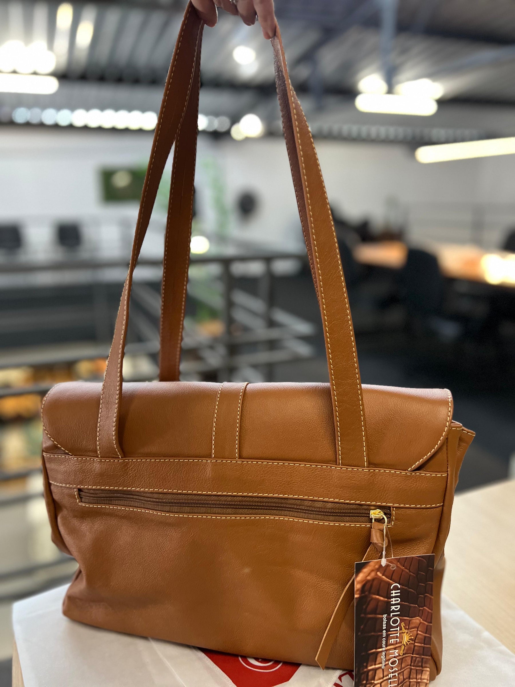 Bolsa CHILE em couro legítimo