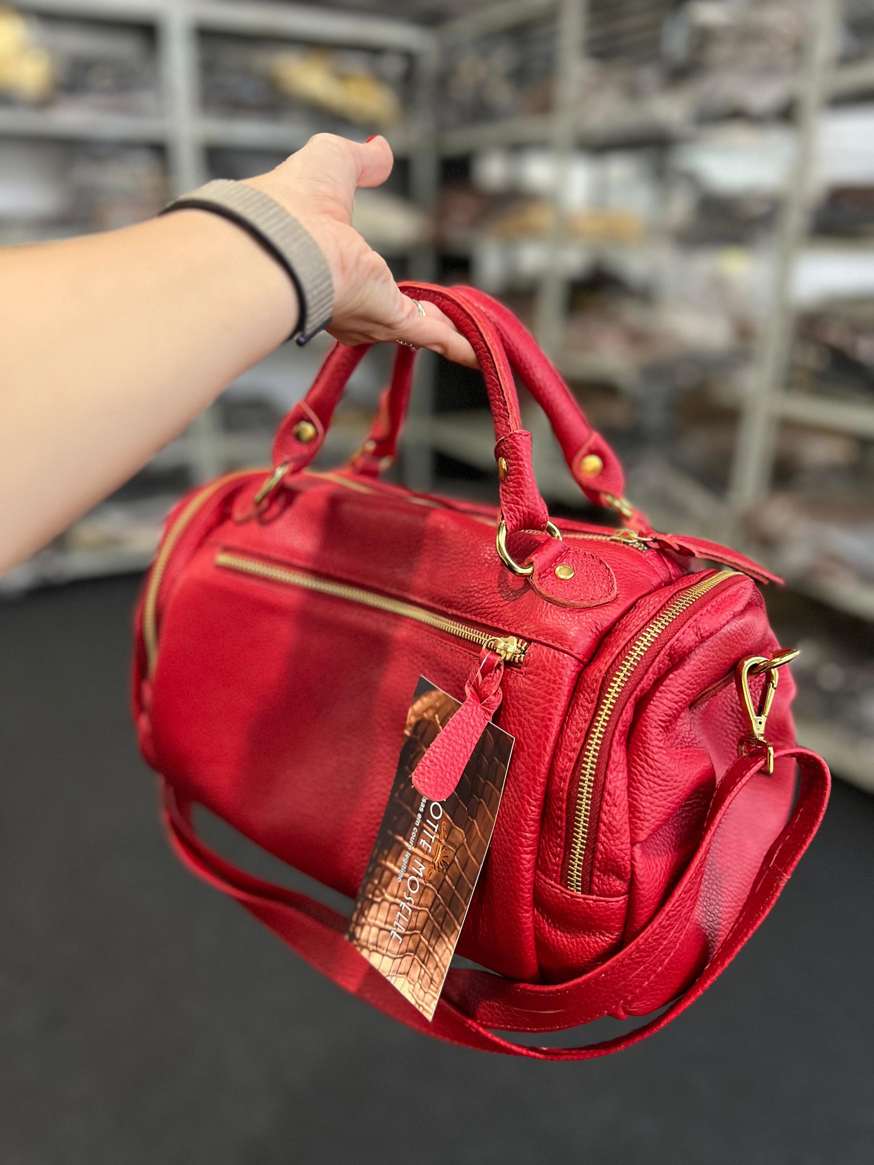 Bolsa DINAMARCA em couro legítimo