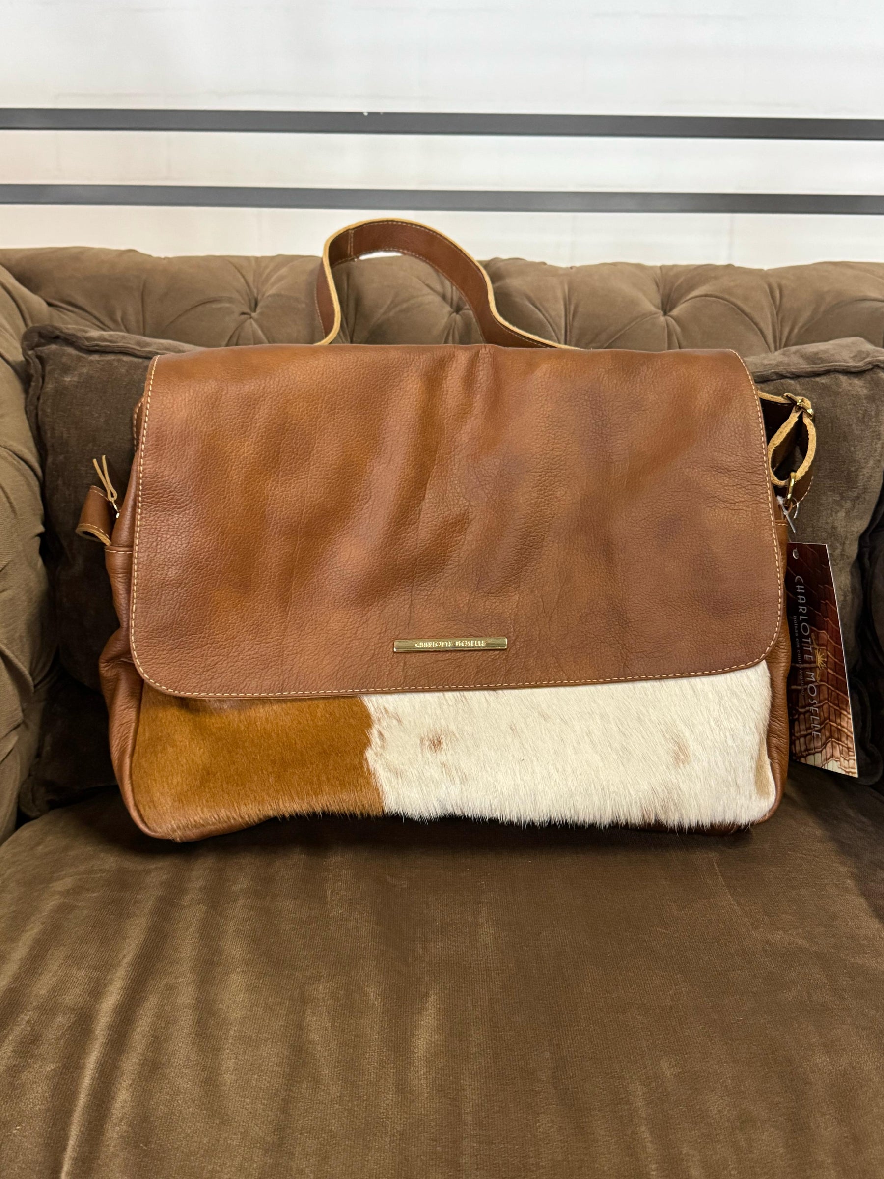 PRÉ LANÇAMENTO - Bolsa Carteiro MANCHESTER em couro legítimo