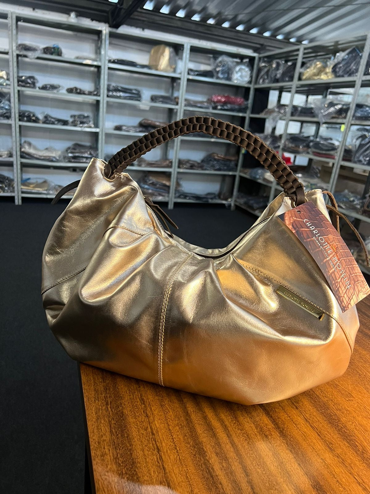 Bolsa MORGANA em couro legítimo