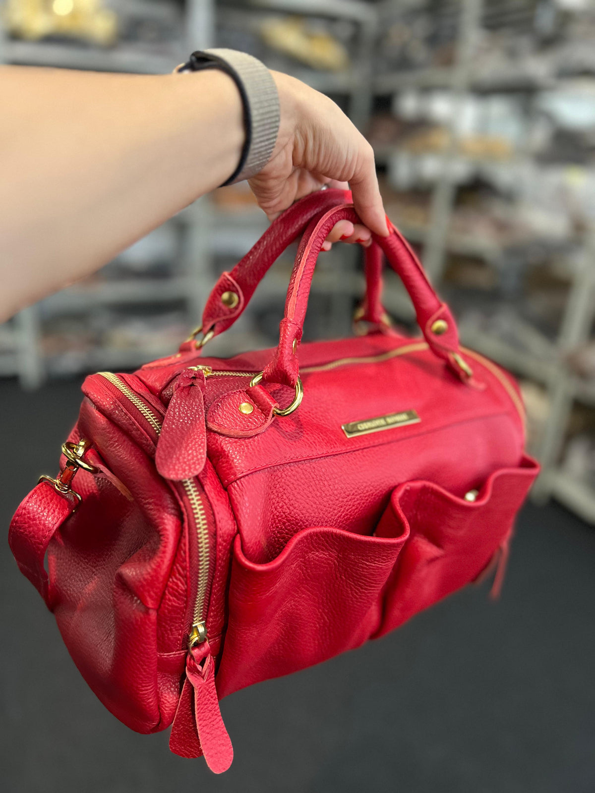 Bolsa DINAMARCA em couro legítimo