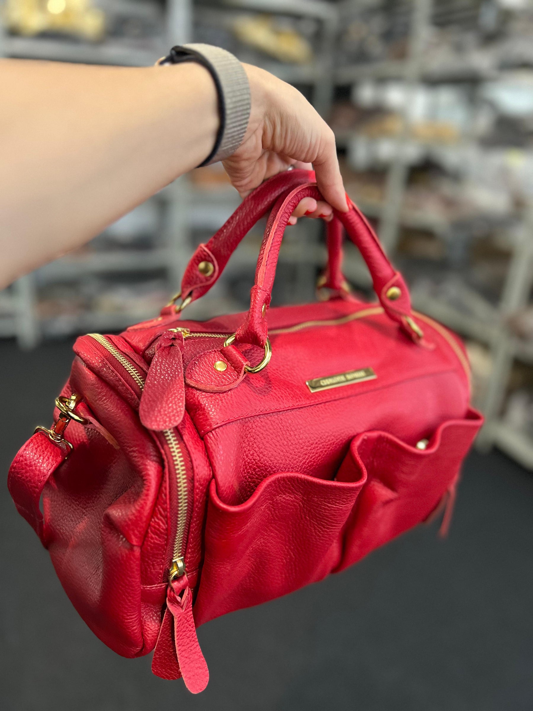 Bolsa DINAMARCA em couro legítimo