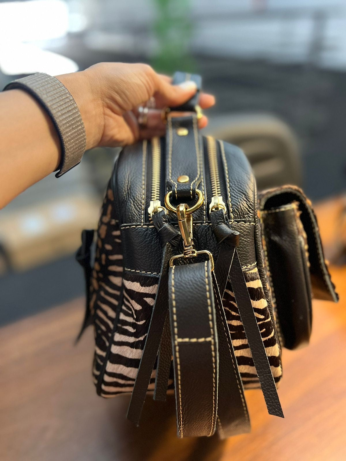 Bolsa MÔNACO em couro legítimo