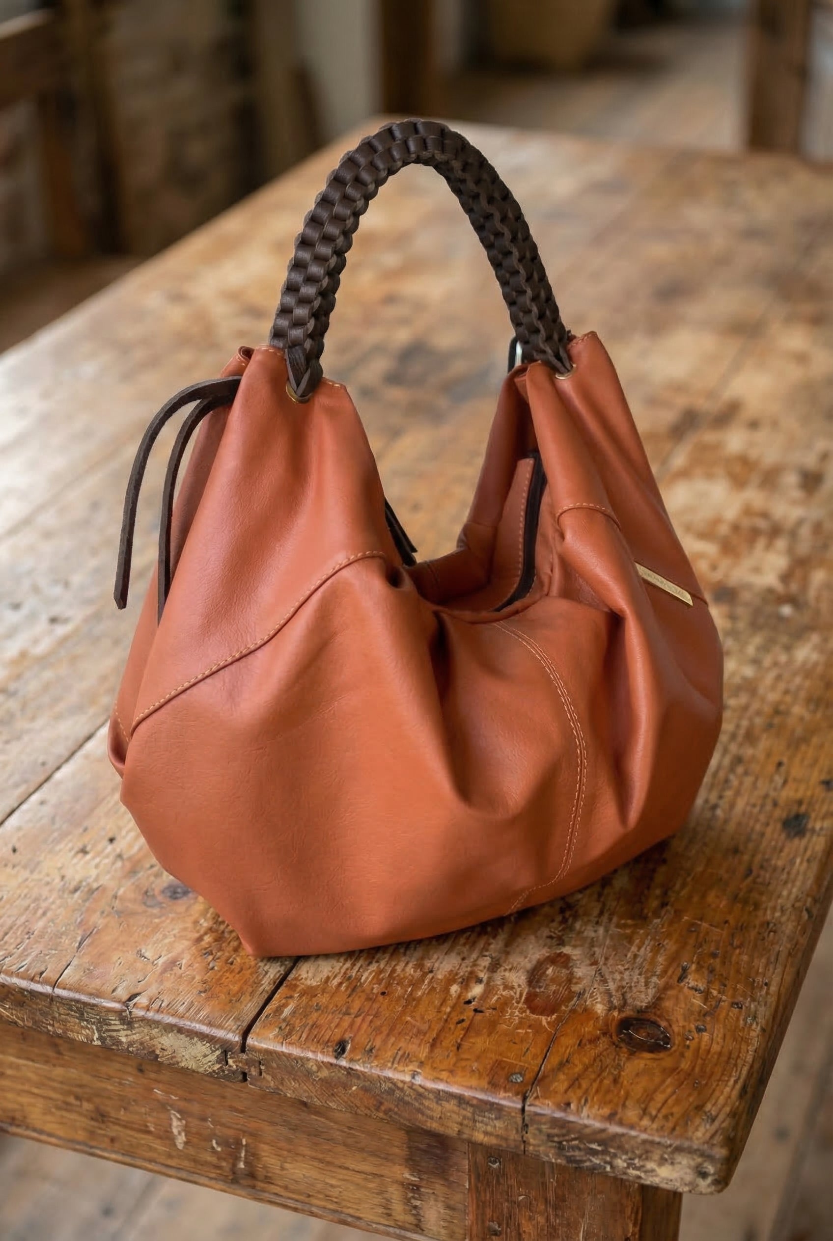 Bolsa MORGANA em couro legítimo